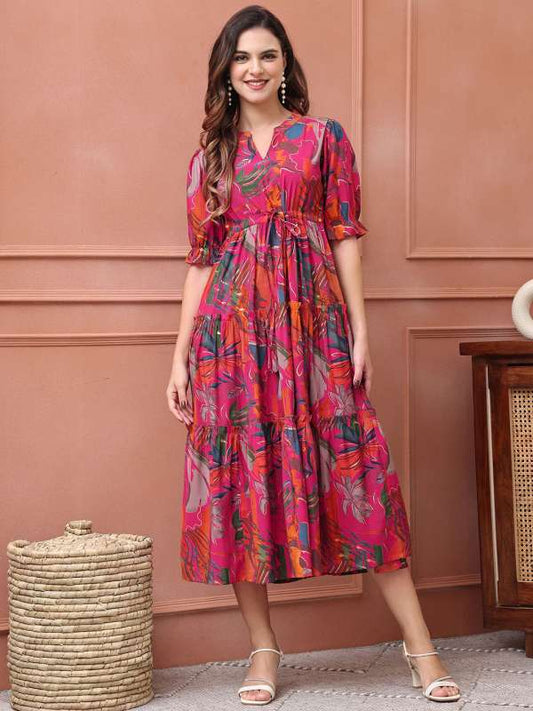 Floral midi dress